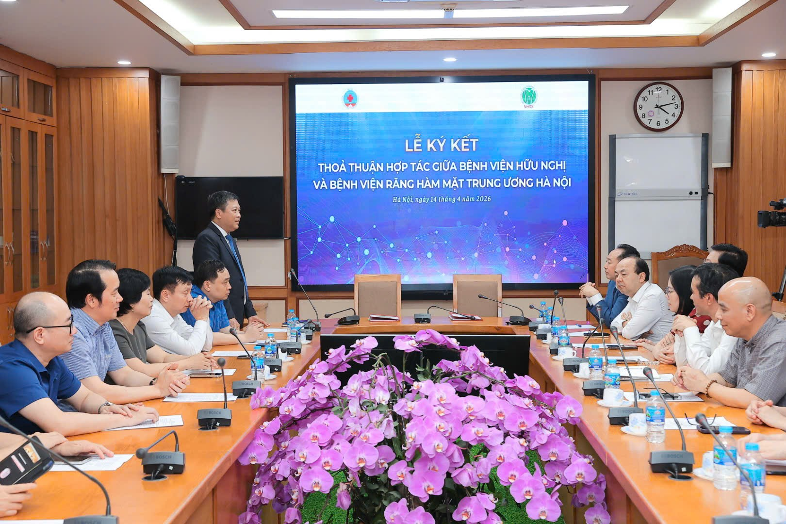 PGS.TS Nguyễn Thế Anh, Giám đốc Bệnh viện Hữu Nghị phát biểu